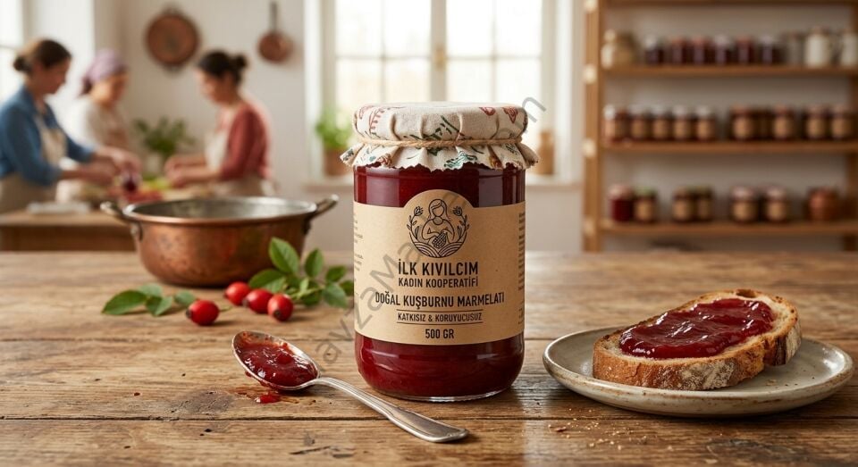 Kadın Emeği Doğal Kuşburnu Marmelatı 500 gr – Katkısız